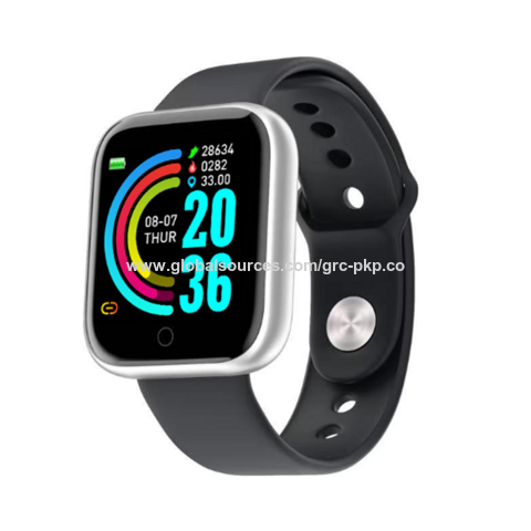 Smartwatch Y68 Nueva Versión 2024, Reloj Inteligente Impermeable con Monitor de Ritmo Cardíaco y Presión Arterial para IOS y Android, Y68 Plus para Niños, D20