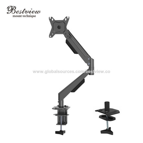 Support de Moniteur Double Ressort à Gaz pour Bureau, Bras de Moniteur d'Ordinateur pour 17"-32" D308AS-#5116