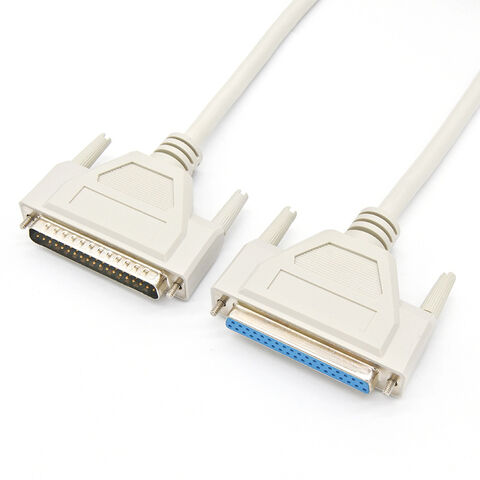 Benutzerdefiniertes Schwarz-Weiß D-SUB 37 Pin DB37 Stecker auf Stecker Serielles Verlängerungskabel für Maschine