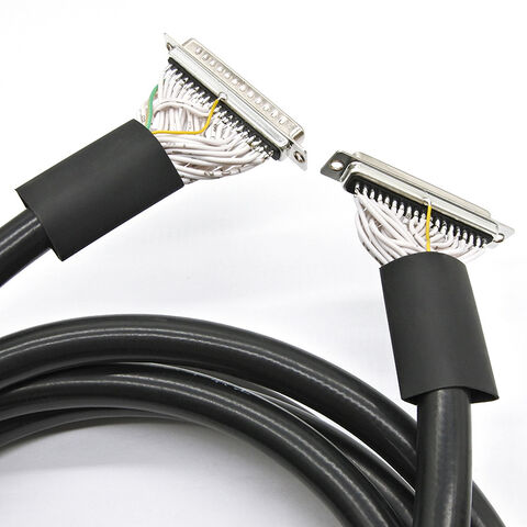 Benutzerdefiniertes Schwarz-Weiß D-SUB 37 Pin DB37 Stecker auf Stecker Serielles Verlängerungskabel für Maschine