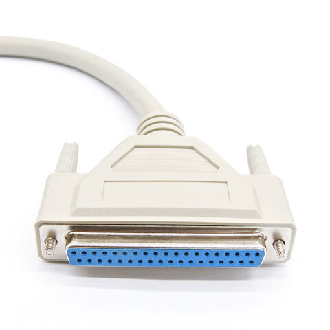Benutzerdefiniertes Schwarz-Weiß D-SUB 37 Pin DB37 Stecker auf Stecker Serielles Verlängerungskabel für Maschine