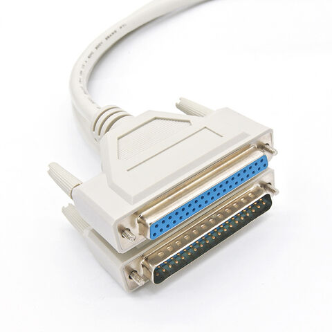 Benutzerdefiniertes Schwarz-Weiß D-SUB 37 Pin DB37 Stecker auf Stecker Serielles Verlängerungskabel für Maschine