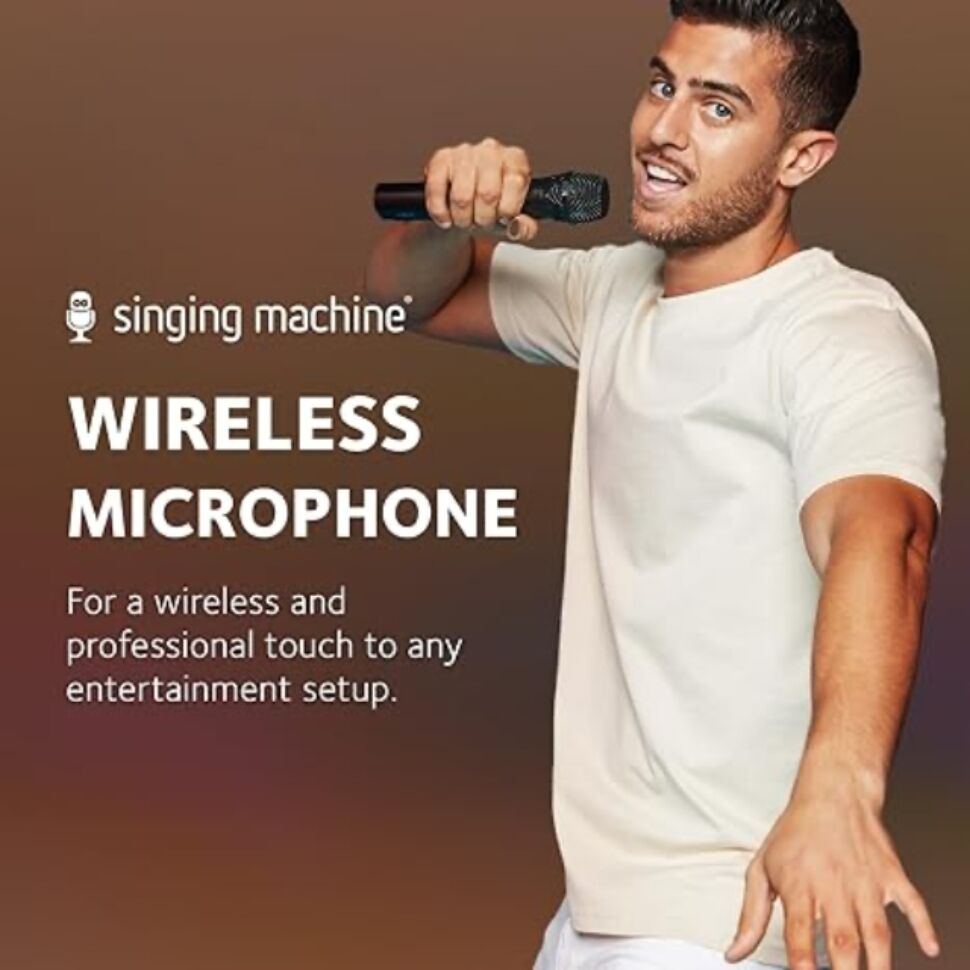 Handic Microphone U57 Wireless Dual-channel Microphone Rechargeable Metal Studio Mic For ...
