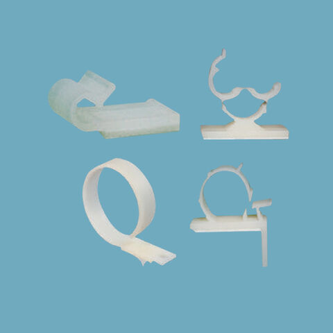 Abraçadeira de Cabo de Alta Qualidade, Plástico, Presilha de Cabo, Tubo de Fio, Cartão de Linha de Prego de Aço, Clipe de Tubo, Clipe de Fio, Branco para Fixação