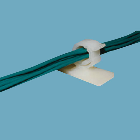 Abraçadeira de Cabo de Alta Qualidade, Plástico, Presilha de Cabo, Tubo de Fio, Cartão de Linha de Prego de Aço, Clipe de Tubo, Clipe de Fio, Branco para Fixação