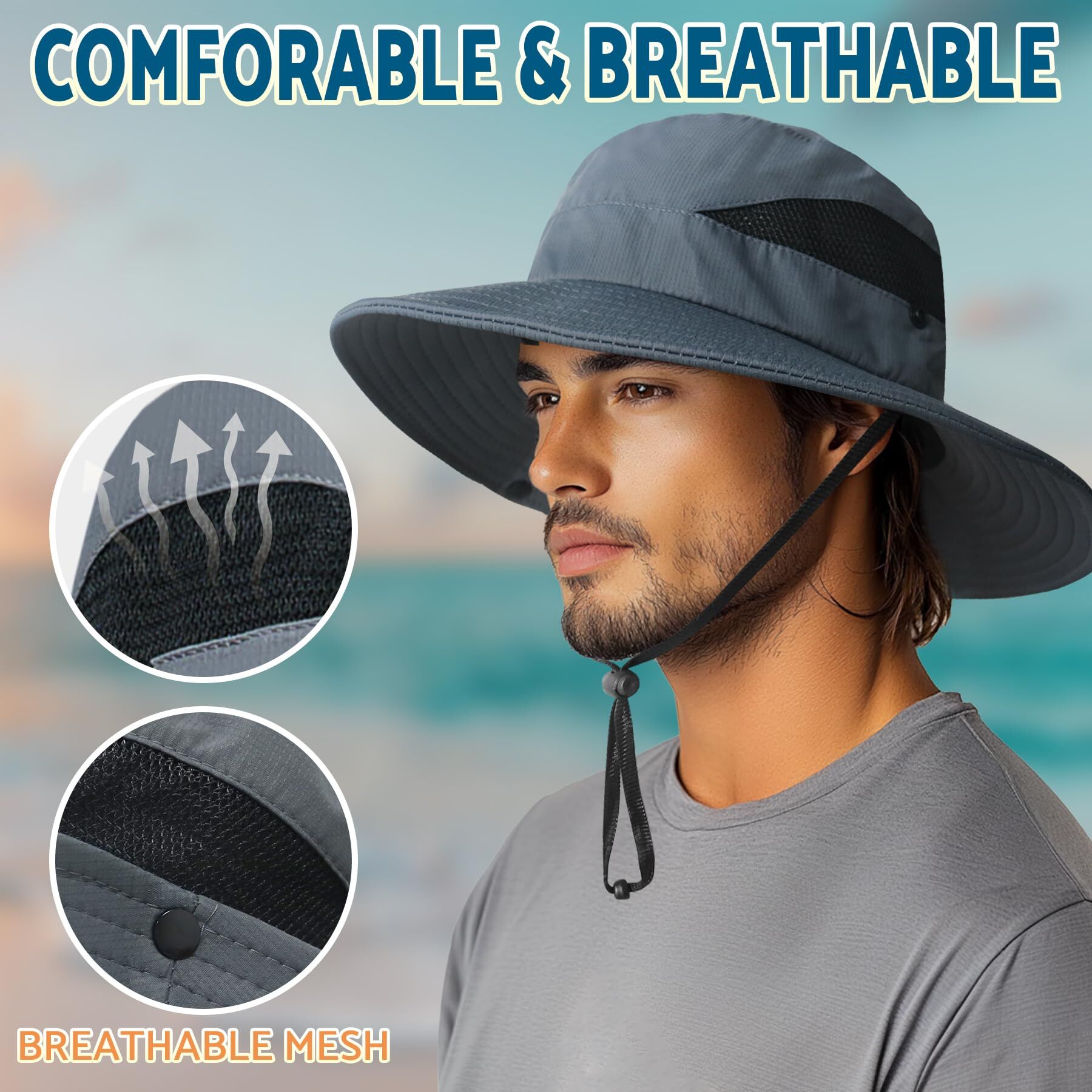 Bucket Hat Rim Support Installation Manufacturer Support Bucket Hat For Men Women Upf 50+ Bucket Fishing ...