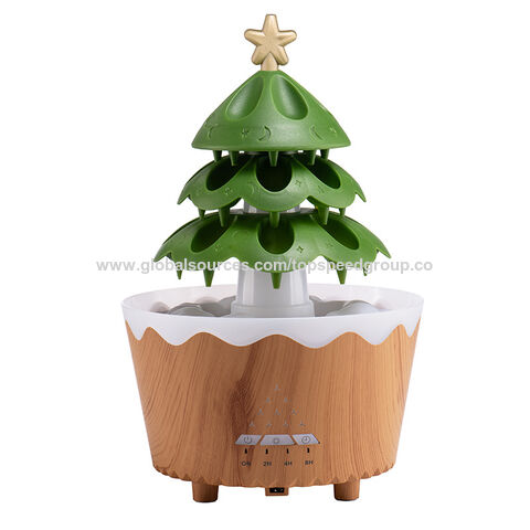 2024 Neues Weihnachtsgeschenk Aroma Diffuser Maschine Tragbarer Luftbefeuchter Schlafzimmer Buntes Licht Weihnachtsbaum Aromatherapie Gerät
