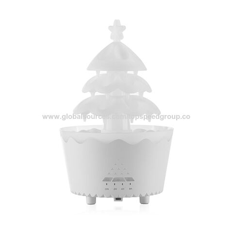 2024 Neues Weihnachtsgeschenk Aroma Diffuser Maschine Tragbarer Luftbefeuchter Schlafzimmer Buntes Licht Weihnachtsbaum Aromatherapie Gerät