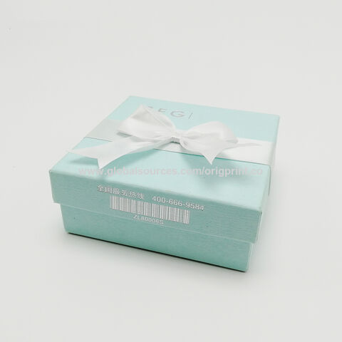 Boîte Cadeau de Luxe Premium en Carton avec Couvercle Carré et Logo Personnalisé, Boîte d'Emballage Pliante en Papier avec Ruban pour Rangement