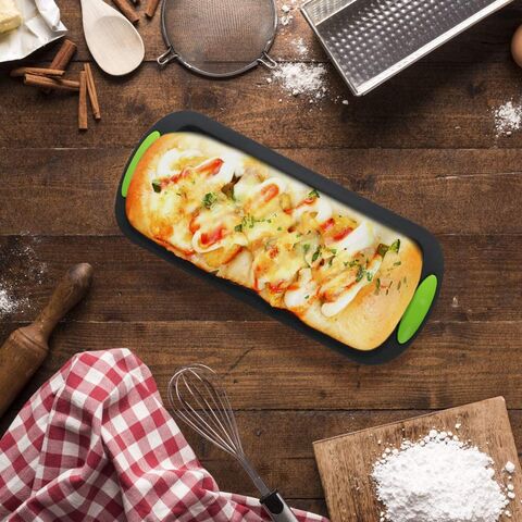 Tostador de Silicona Rectangular Profundo para Panes Artesanales - Ideal para Panadería Industrial