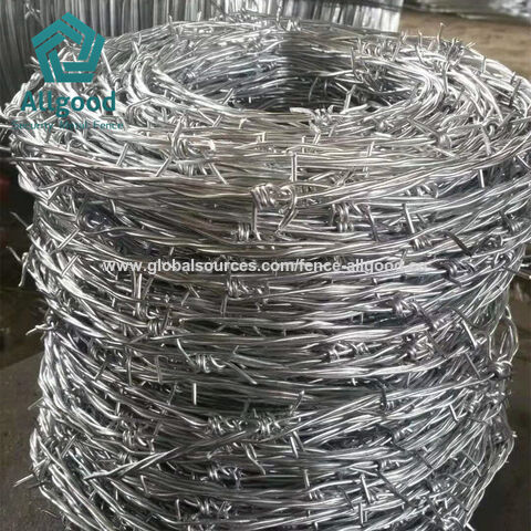 Venta de fábrica, cercado de alambre de púas de acero galvanizado y plástico verde para cercado de tierra