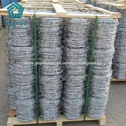 Venta de fábrica, cercado de alambre de púas de acero galvanizado y plástico verde para cercado de tierra