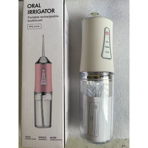 Irigator Oral Elektrik Portabel Warna Putih Hijau Merah Muda Grosir untuk Rumah Tangga, Perjalanan Luar Ruangan, Sikat Gigi Isi Ulang Portabel