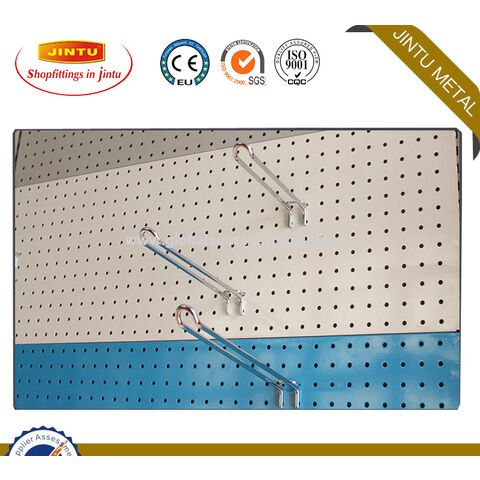 Gancho doble de alambre para panel perforado metálico, ideal para exhibición en tiendas
