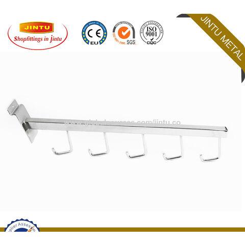 Gancho doble de alambre para panel perforado metálico, ideal para exhibición en tiendas