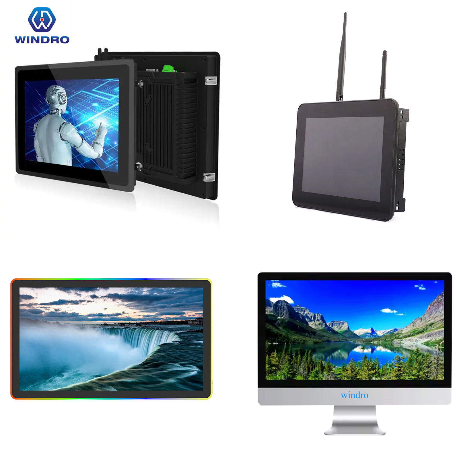 15 Inch Hd Vga Waterproof Pure Flat Touch Screen Panel Embedded ...