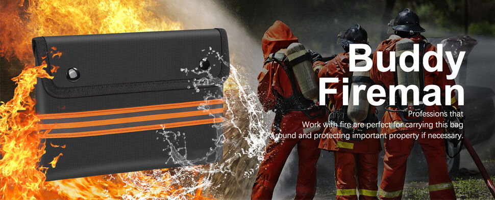 Fireproof Safe Storage Pouch For Valuables Fireproof Money Bag For Cash ...