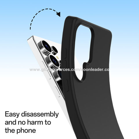Soonleader Coques de Téléphone en Silicone à Chargement sans Fil Antichoc Couverture de Téléphone Magnétique en Silicone pour Samsung S25