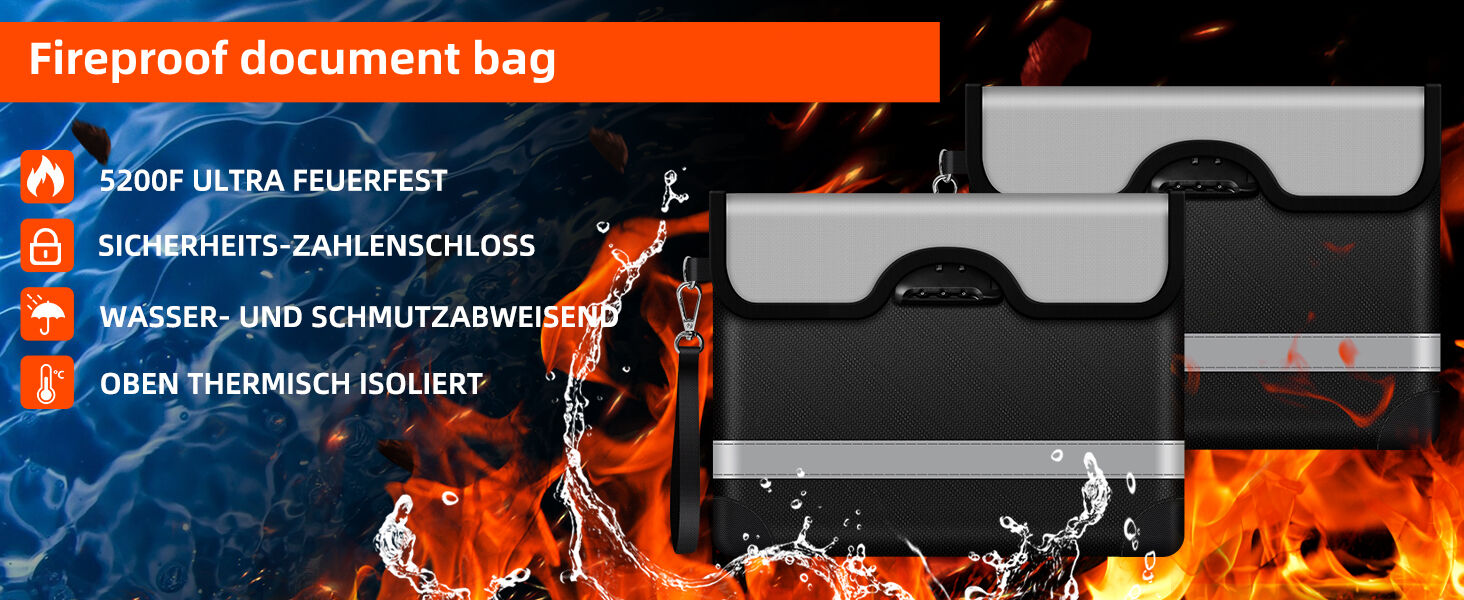 Bulk Buy China Wholesale Fireproof Money Bag With Lock Fireproof ...