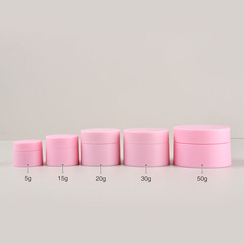 Botellas cosméticas de doble capa de material PP al por mayor, 15g 20g 30g 50g, gran capacidad, portátiles para exteriores, reciclables, para maquillaje de mujeres