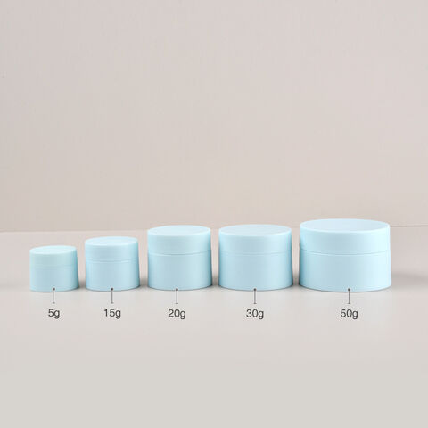 Botellas cosméticas de doble capa de material PP al por mayor, 15g 20g 30g 50g, gran capacidad, portátiles para exteriores, reciclables, para maquillaje de mujeres