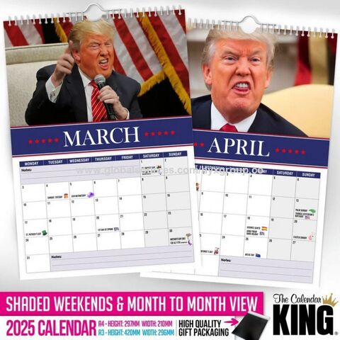 Calendarios de pared ecológicos 2025 al por mayor: logos y diseños personalizados, degradables y hermosos, con espacio para notas.