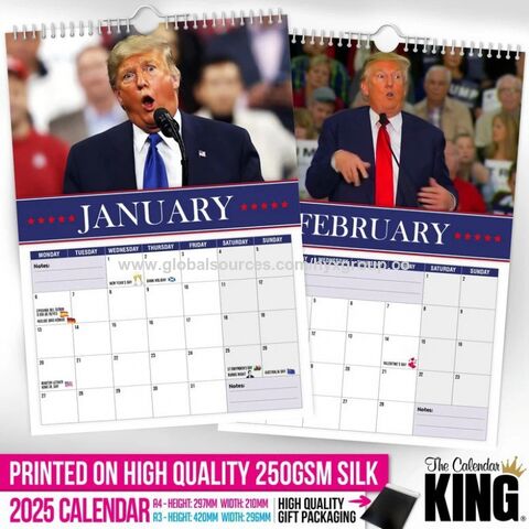 Calendarios de pared ecológicos 2025 al por mayor: logos y diseños personalizados, degradables y hermosos, con espacio para notas.