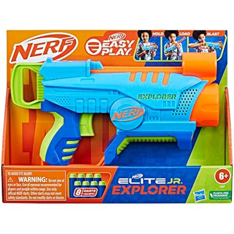 Pistola de Juguete de Espuma Fácil de Usar con 8 Dardos para Juegos al Aire Libre para Niños de 6 Años en Adelante