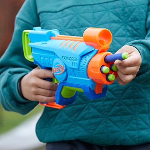 Pistola de Juguete de Espuma Fácil de Usar con 8 Dardos para Juegos al Aire Libre para Niños de 6 Años en Adelante