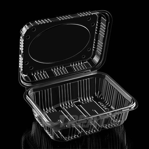 Fabrikpreis Obst-Clamshell 500g 1000g für Kirschen, Trauben, Pflaumen, Behälter, Frischobst-Verpackungsbox, Kunststoffschale