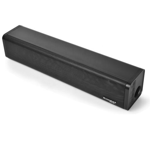 Barra de Som Compacta com Refletor de Graves, 50W Bluetooth SoundBar com HDMI ARC Sistema de Áudio Doméstico para TV PC Projetor