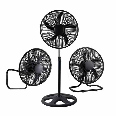 Ventilador industrial cromado de metal 3 en 1, de 18'' 20'' pulgadas, para suelo, pared y soporte