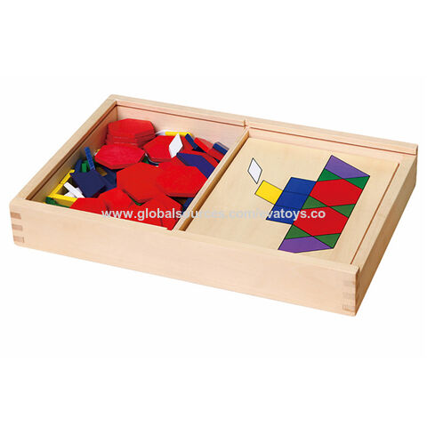 Top-Seller 2019: Holzpuzzle-Set mit einfachen Formen zur frühkindlichen Bildung für Kinder (W14A224)