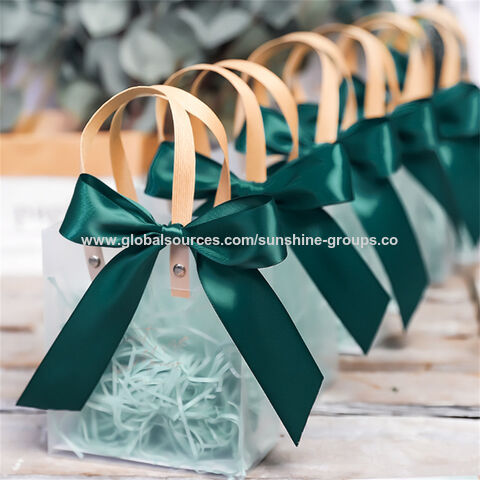 Sac cadeau givré, sac à main transparent de haute qualité, sac cadeau d'anniversaire, sac d'emballage cadeau de mariage, sac cadeau