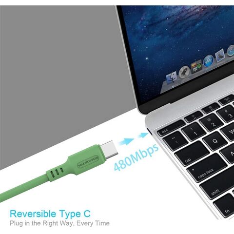Câble de Données USB Charge Rapide 3.1A Type C 1.2m somostel de Haute Qualité, Couleurs Macaron, pour Téléphone Mobile, Directement de l'Usine en Chine