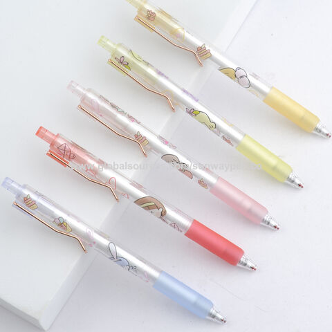 Personalisierter Gelstift, Heißer Verkauf OEM Kundenspezifischer Thermotransferdruck Klick Gel Kugelschreiber