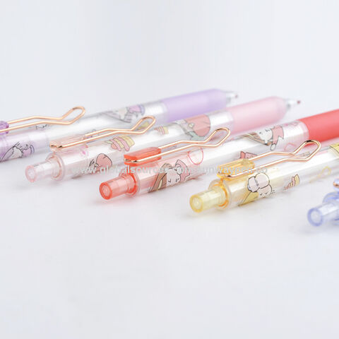 Personalisierter Gelstift, Heißer Verkauf OEM Kundenspezifischer Thermotransferdruck Klick Gel Kugelschreiber