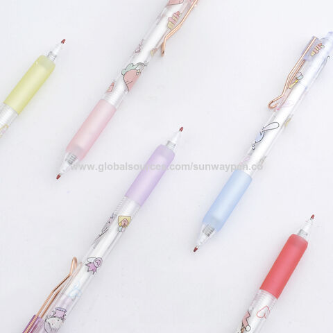 Personalisierter Gelstift, Heißer Verkauf OEM Kundenspezifischer Thermotransferdruck Klick Gel Kugelschreiber