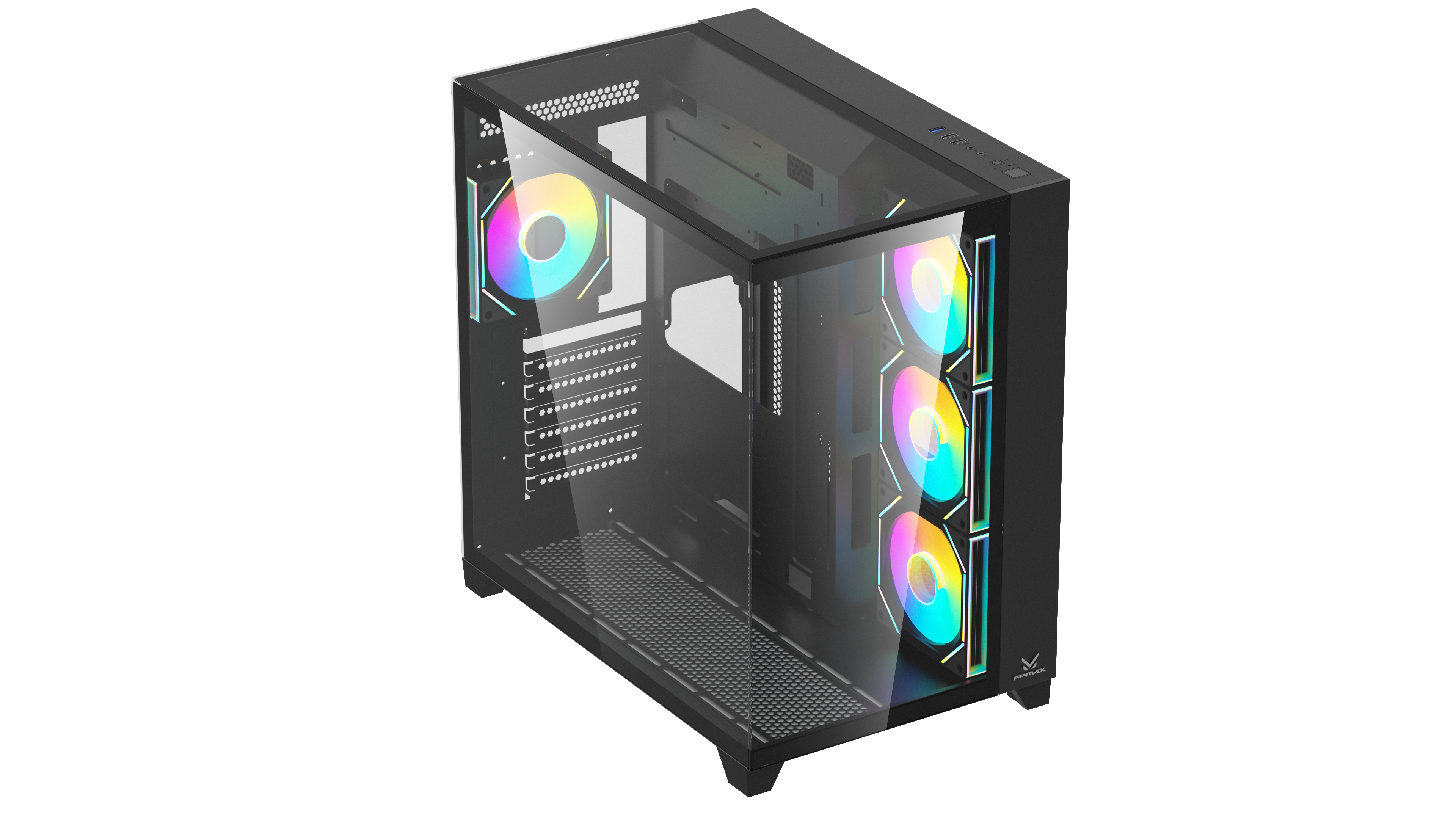 Fpmax Hot Luxury Cabinet Gaming Case With Tempered Glass Style Box For ...