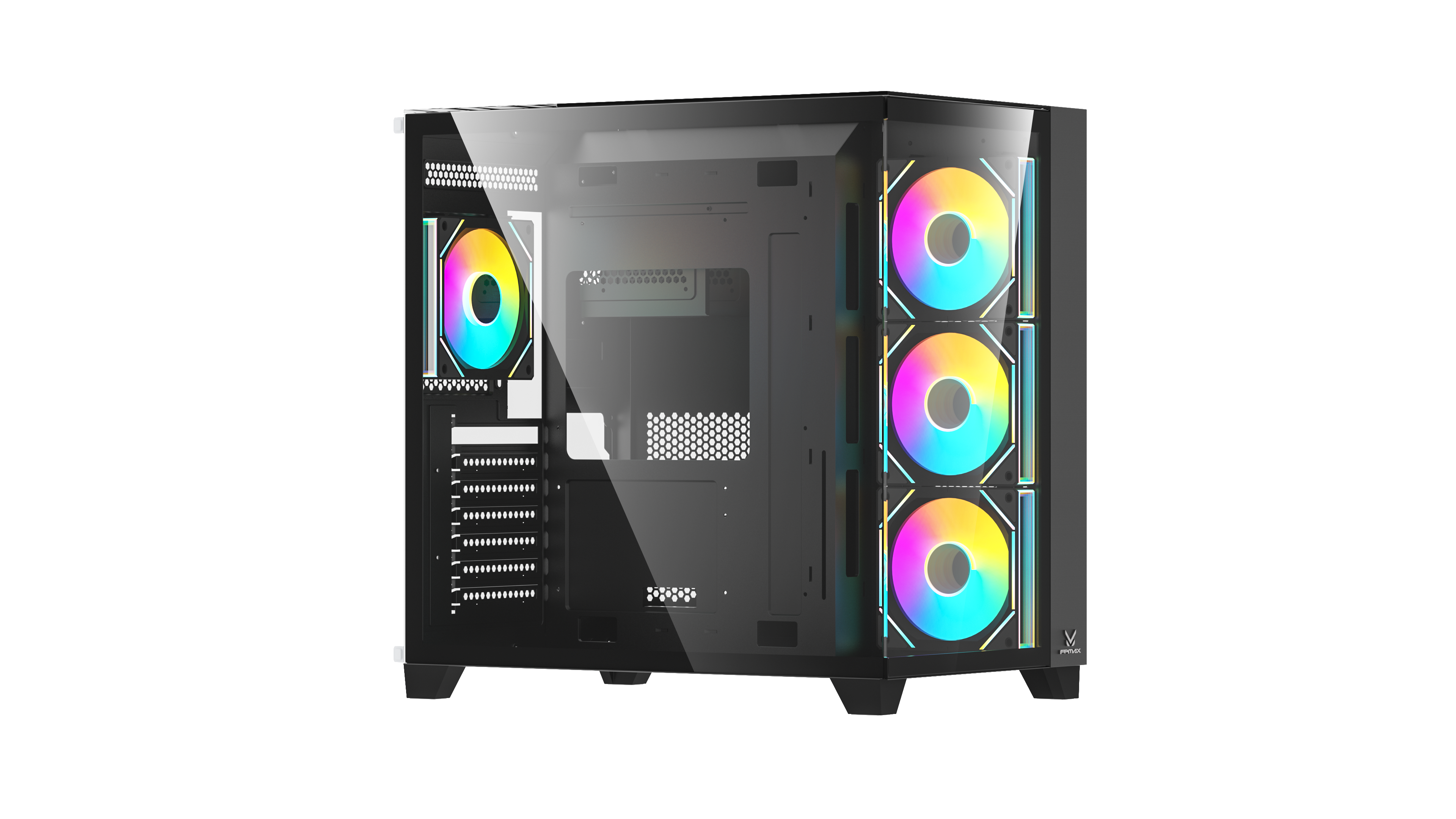 System Box Case Fpmax Hot Luxury Cabinet Gaming Case With Tempered Glass Style Box For ...
