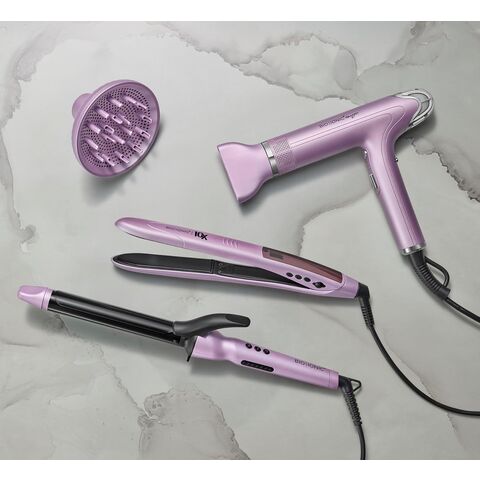 Modelador de Cabelo Profissional com Barril Longo e Múltiplas Polegadas, Modelador Multifuncional com Aquecimento Ajustável e Extensão de 2 Polegadas