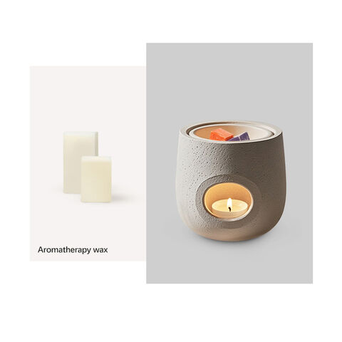 Brûleur d'Encens en Porcelaine, Réchaud à Cire Parfumée, Brûleur de Bougies d'Aromathérapie, Diffuseur d'Huiles Essentielles, Brûleur d'Encens en Céramique de Noël