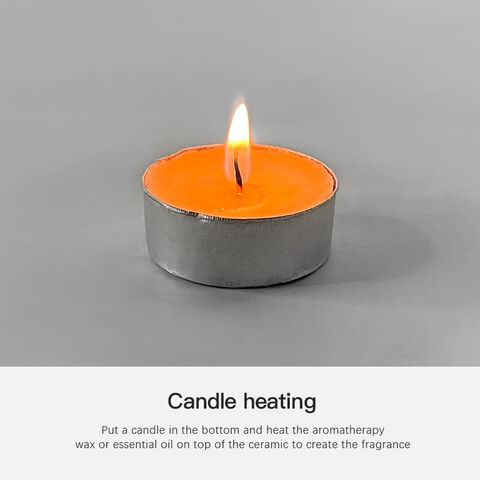 Brûleur d'Encens en Porcelaine, Réchaud à Cire Parfumée, Brûleur de Bougies d'Aromathérapie, Diffuseur d'Huiles Essentielles, Brûleur d'Encens en Céramique de Noël