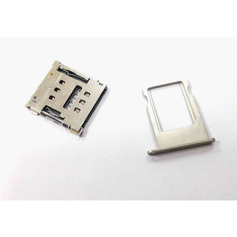 Conector de bandeja de tarjeta SIM Nano, tipo push-pull simple, conectores de cajón