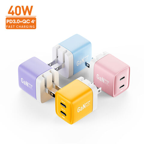 Chargeur Rapide Mural Vina Mini Type-C 40W 20 Watts avec Prises AU EU US pour iPhone 8 Plus en Gros - Produits Tendances