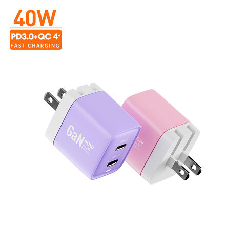 Chargeur Rapide Mural Vina Mini Type-C 40W 20 Watts avec Prises AU EU US pour iPhone 8 Plus en Gros - Produits Tendances