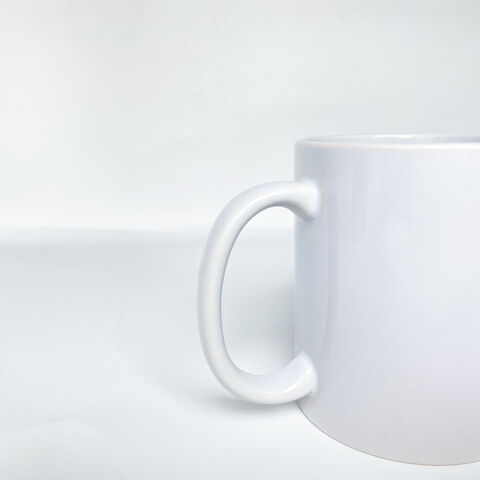 Tasses en céramique de sublimation blanches de haute qualité de 11oz/15oz avec logo personnalisé en gros pour le thé, le café et Noël