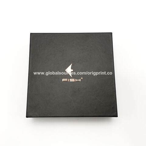 Boîte Cadeau Carrée Écologique avec Logo Personnalisé, Lamination Brillante et Intérieur avec Plateau en Plastique pour Emballage Cadeau
