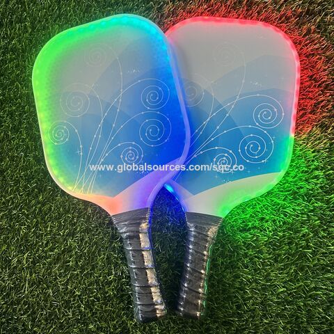 2025 OEM ODM Leuchtendes Pickleball Schläger, wiederaufladbarer LED Pickleball Schläger mit Akku, Anpassung