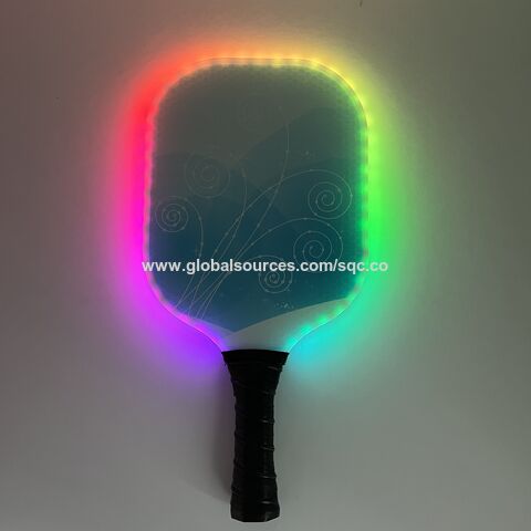 2025 OEM ODM Leuchtendes Pickleball Schläger, wiederaufladbarer LED Pickleball Schläger mit Akku, Anpassung